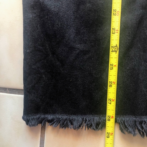 Zara women's size L long black denim skirt - Picture 5 of 5